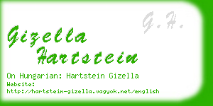 gizella hartstein business card